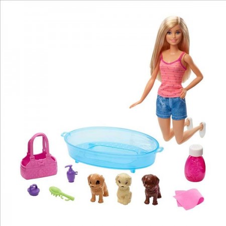 Barbie ve Köpekleri Banyo Keyfinde Oyun Seti